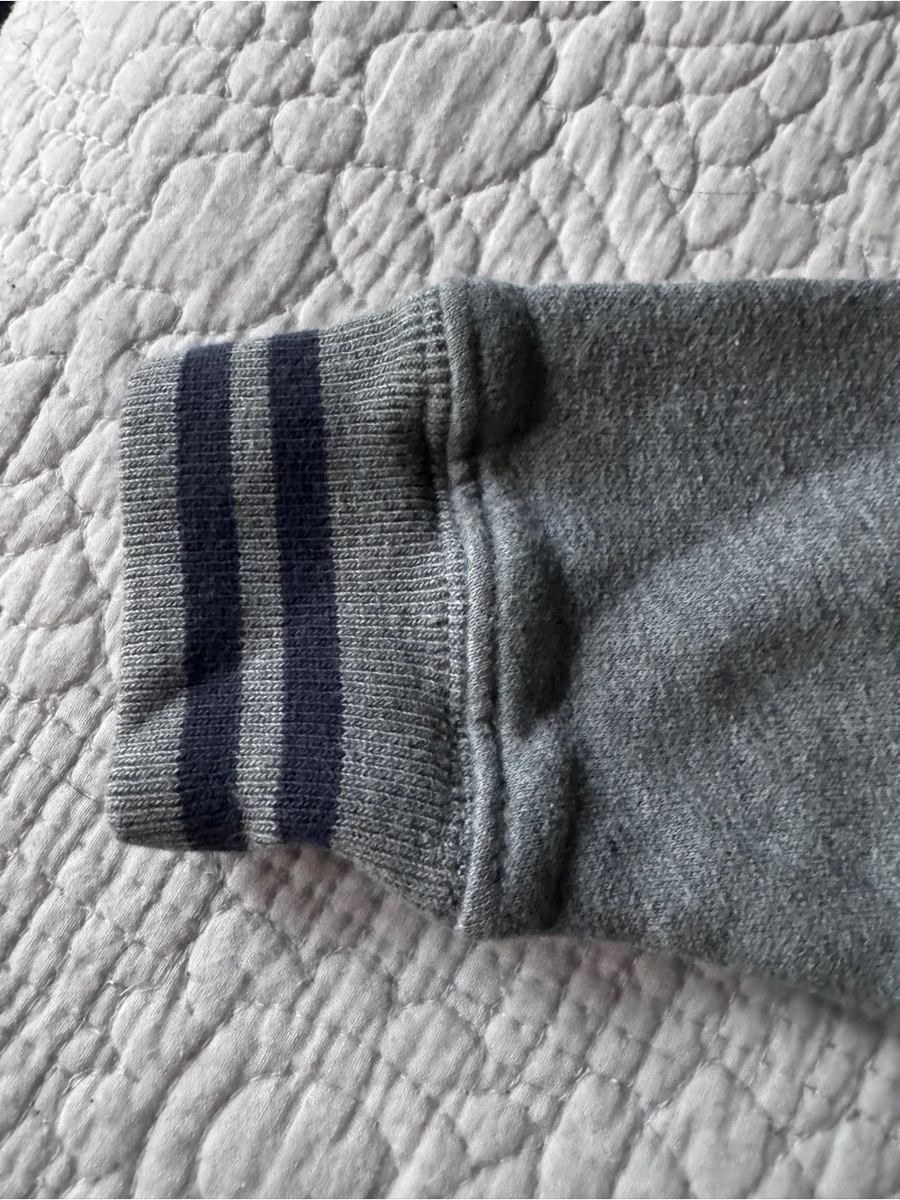 OshKosh B'gosh Gray Pullover Sweatshirt with Navy Trim